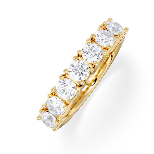 Chloe 7 Stone Lab Diamond Eternity Ring 1.00CT G/VS in 9K Gold
